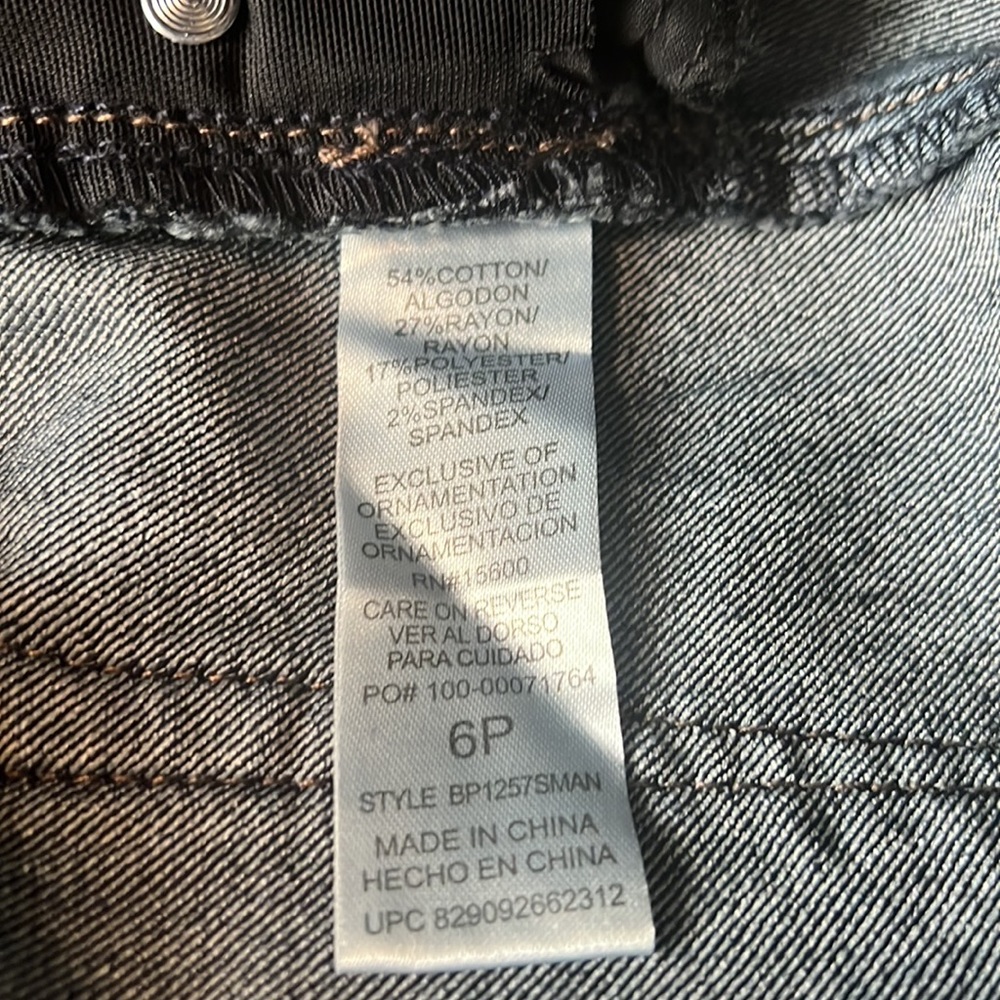 #244 ☑️ Democracy Ab Solutions Itty Bitty Boot Indigo Denim Jeans - Picture 13 of 16